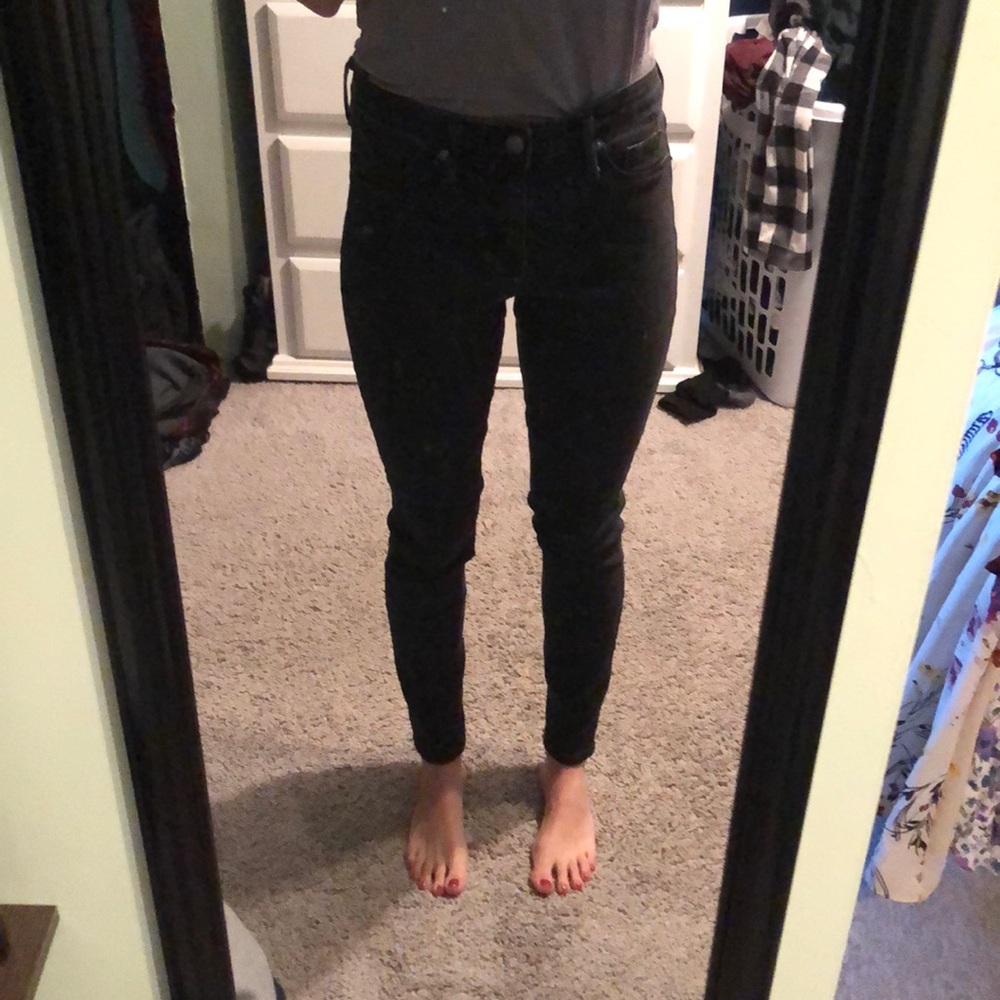 Black high rise jeggings
